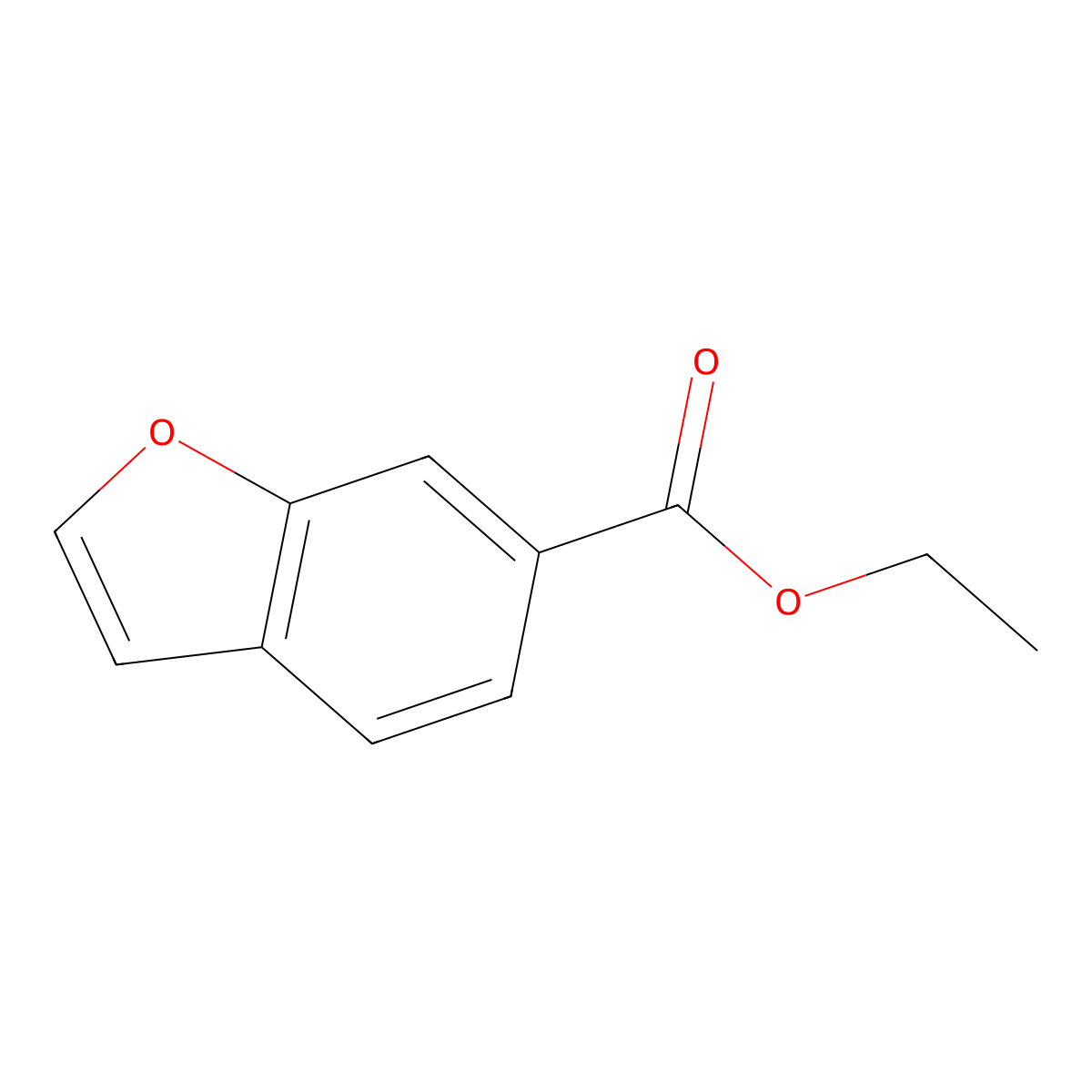 Ethyl benzofuran-6-carboxylate molecular structure, CAS 1289646-90-7