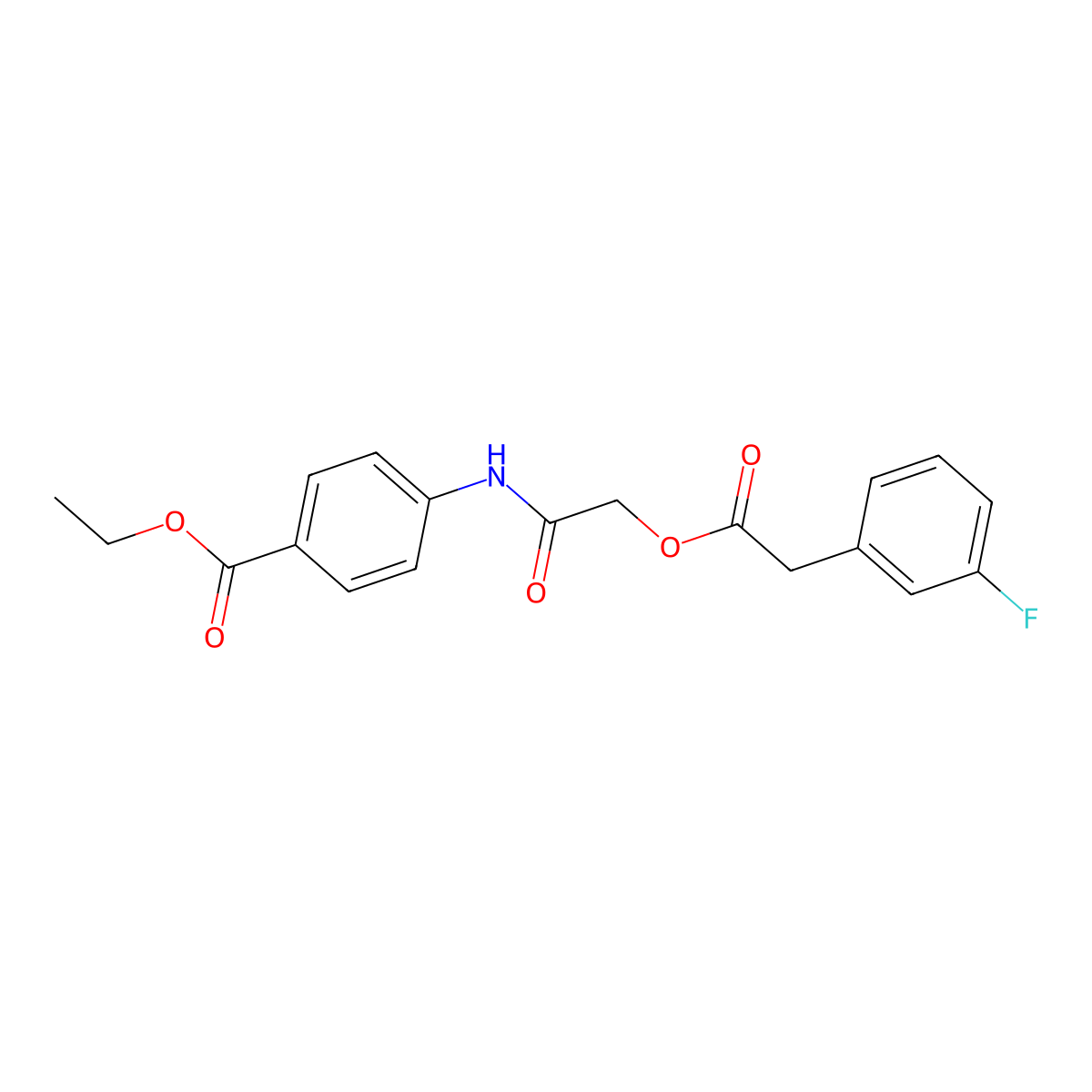 Ethyl 4-[[2-[2-(3-fluorophenyl)acetyl]oxyacetyl]amino]benzoate molecular structure, CAS 1289736-61-3