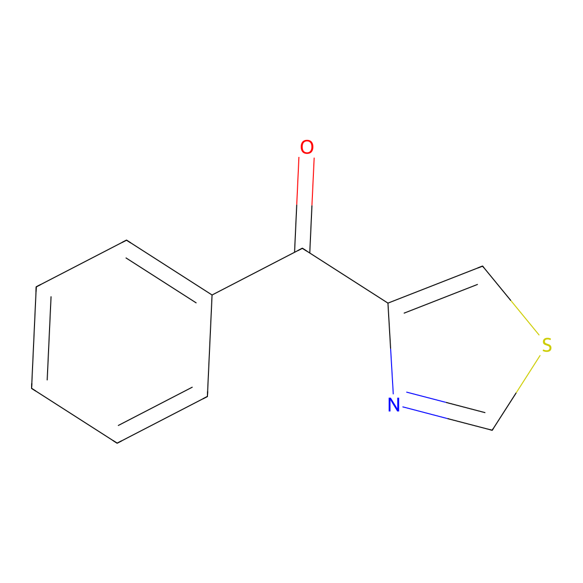 4-Benzoyl-1,3-thiazole molecular structure, CAS 128979-10-2