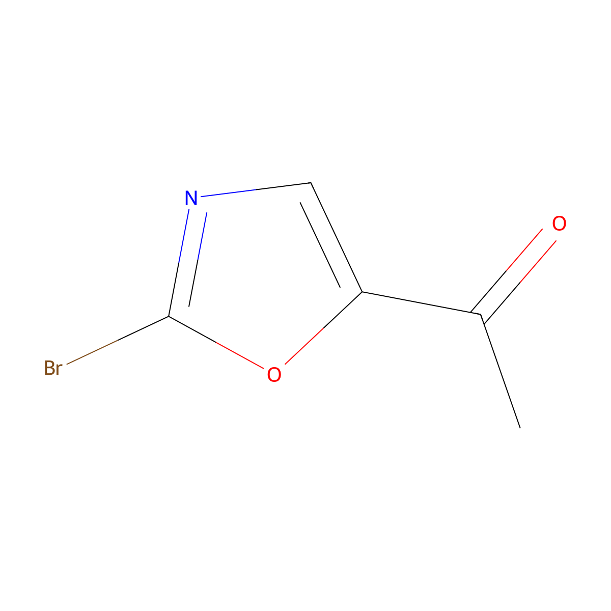 1-(2-Bromooxazol-5-yl)ethanone molecular structure, CAS 128979-12-4