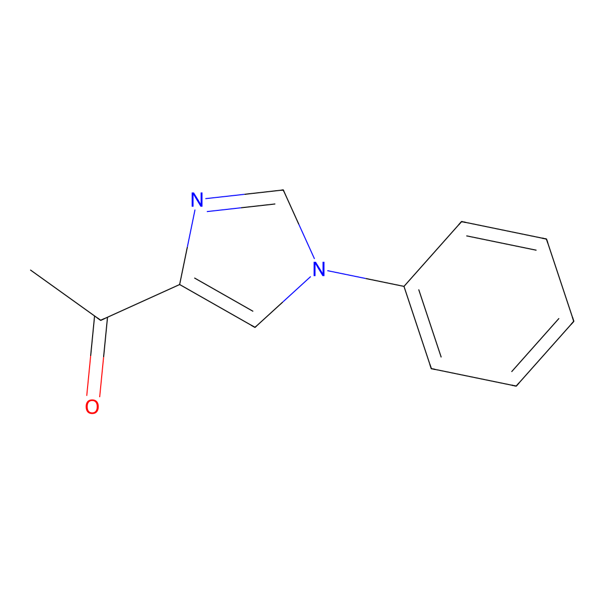 1-(1-Phenyl-1H-imidazol-4-yl)ethanone molecular structure, CAS 128979-25-9