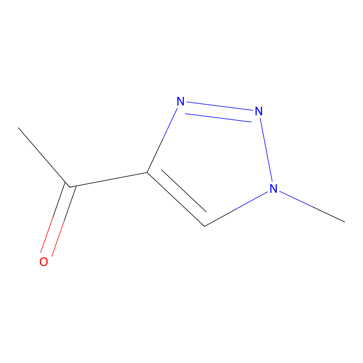 1-(1-methyl-1H-1,2,3-triazol-4-yl)ethan-1-one molecular structure, CAS 128979-26-0