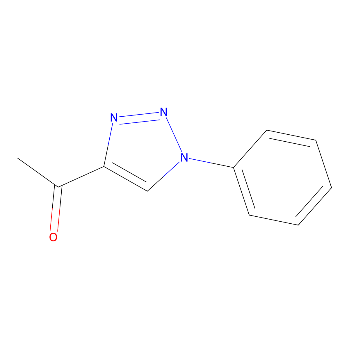 1-(1-Phenyl-1H-1,2,3-triazol-4-yl)ethanone molecular structure, CAS 128979-27-1