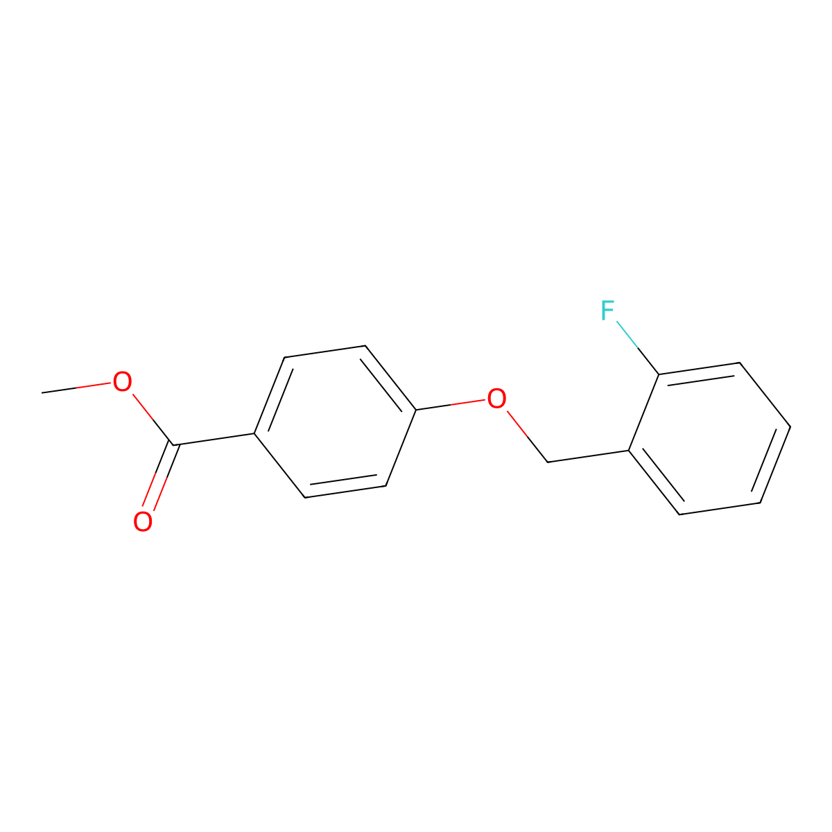 Methyl 4-[(2-fluorophenyl)methoxy]benzoate molecular structure, CAS 128982-48-9