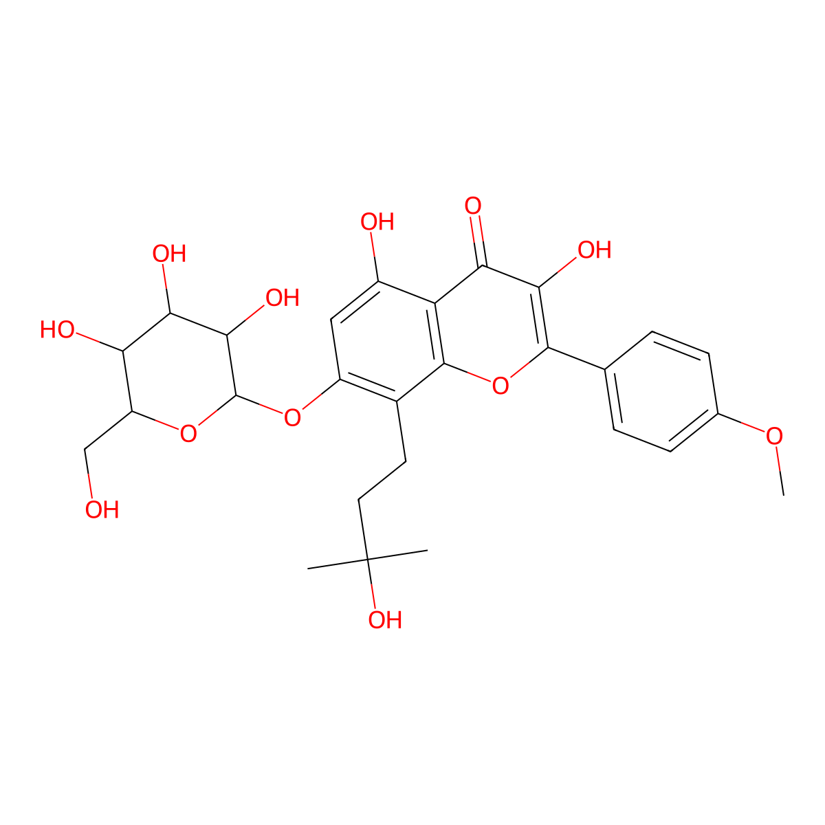 Maohuoside A molecular structure, CAS 128988-55-6