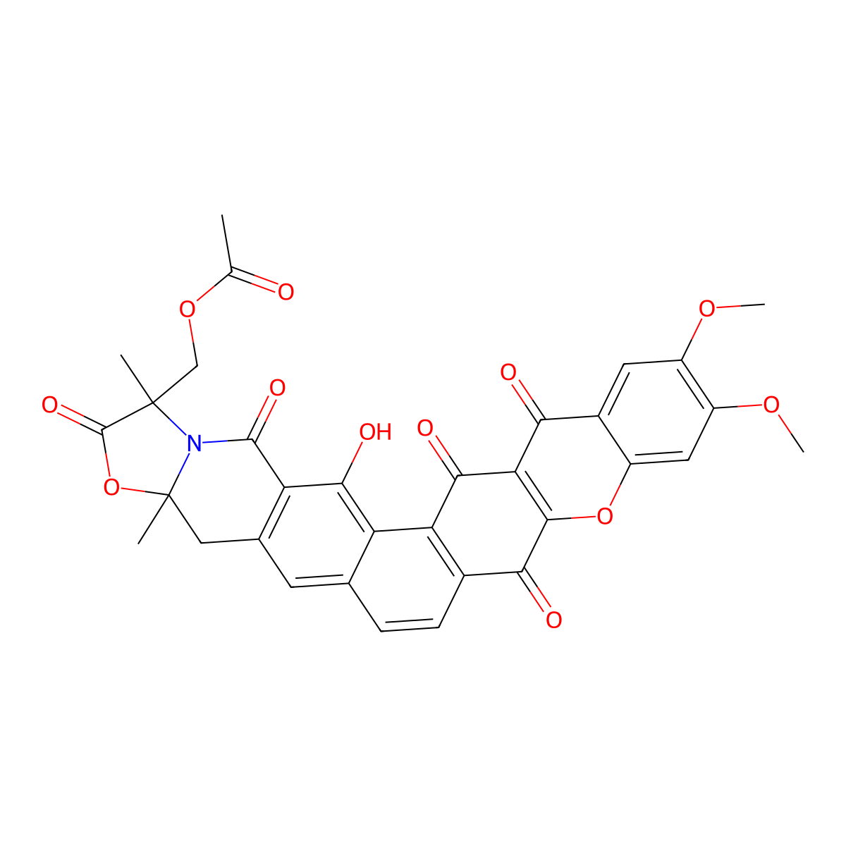 Citreamicin gamma molecular structure, CAS 128999-31-5