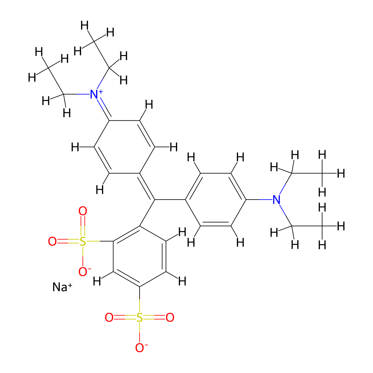 Sulfan Blue molecular structure, CAS 129-17-9
