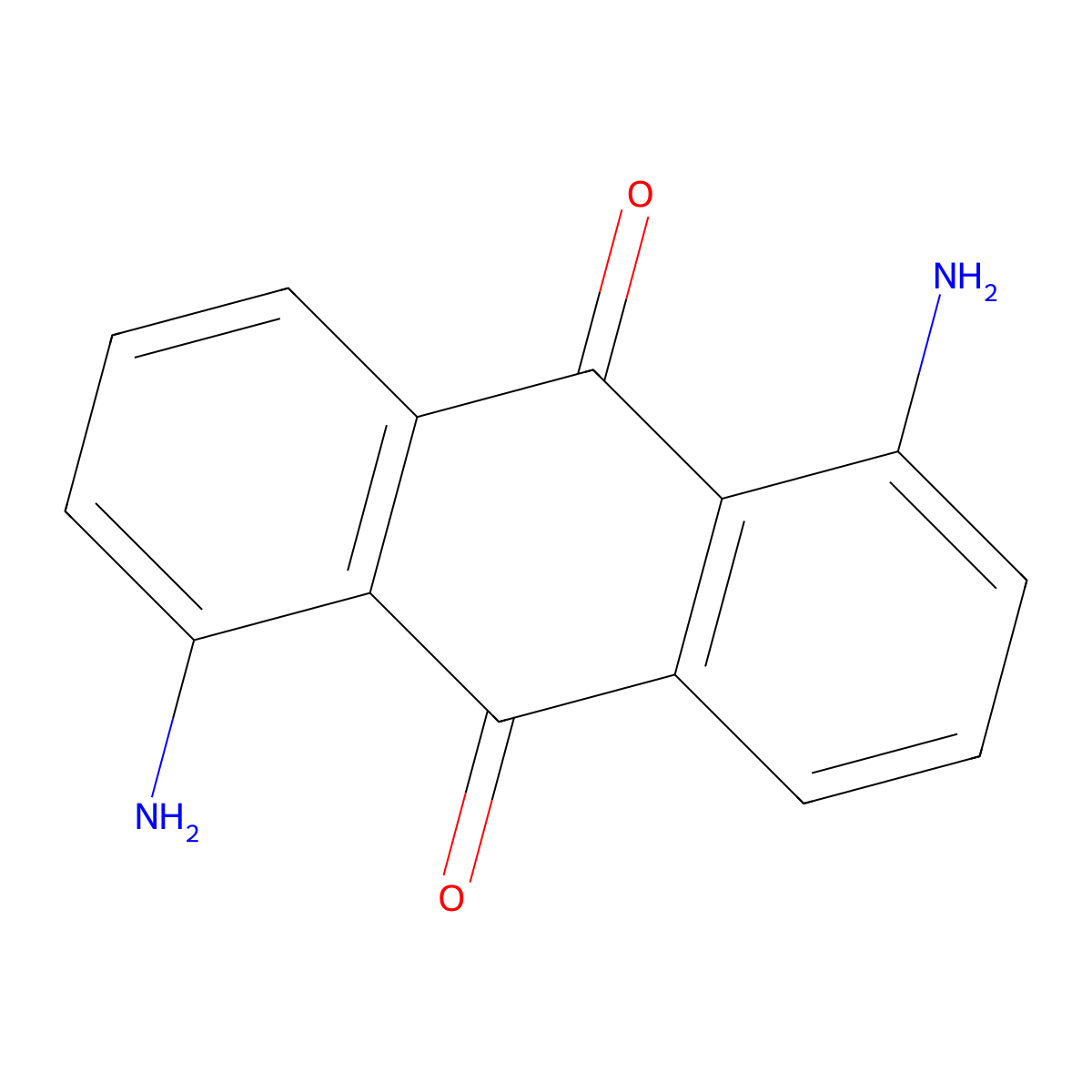 1,5-Diaminoanthraquinone molecular structure, CAS 129-44-2