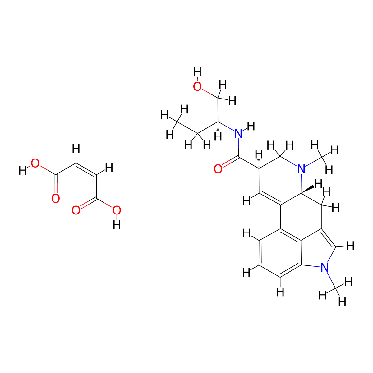 Methysergide Maleate molecular structure, CAS 129-49-7