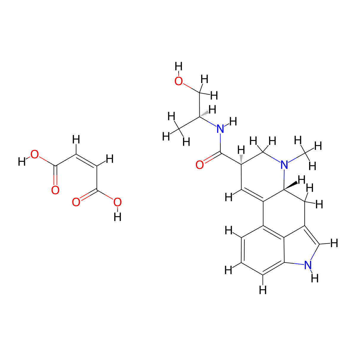Ergonovine Maleate molecular structure, CAS 129-51-1