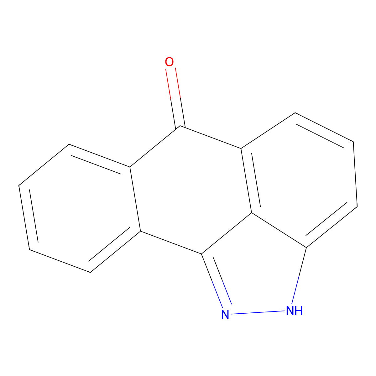 anthra(1,9-cd)pyrazol-6(2H)-one molecular structure, CAS 129-56-6
