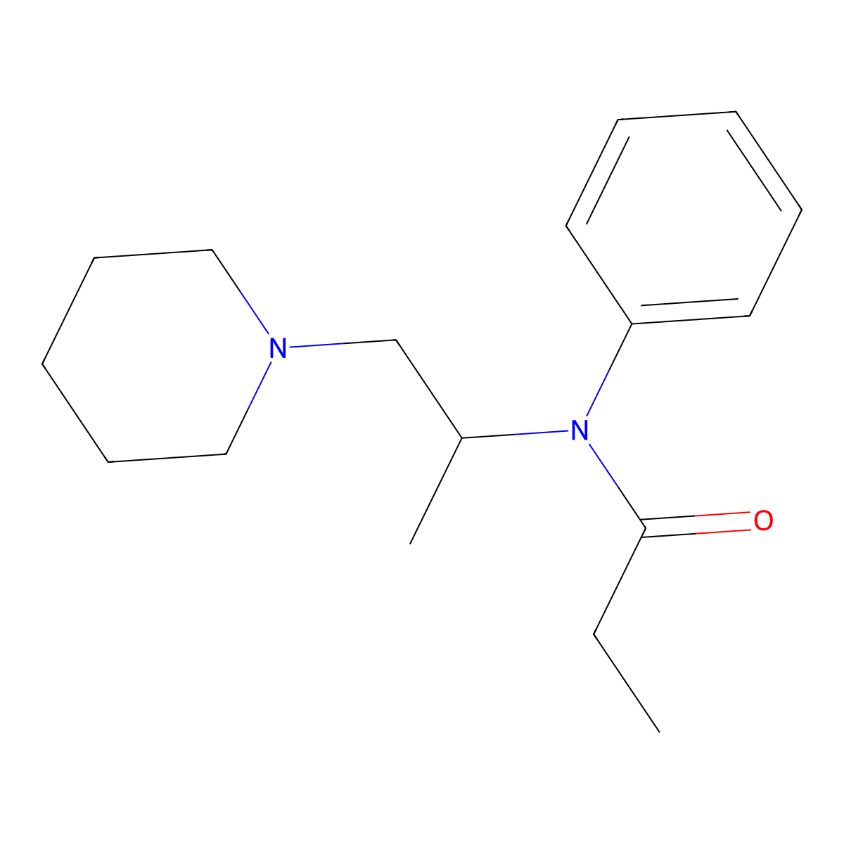 Phenampromide molecular structure, CAS 129-83-9
