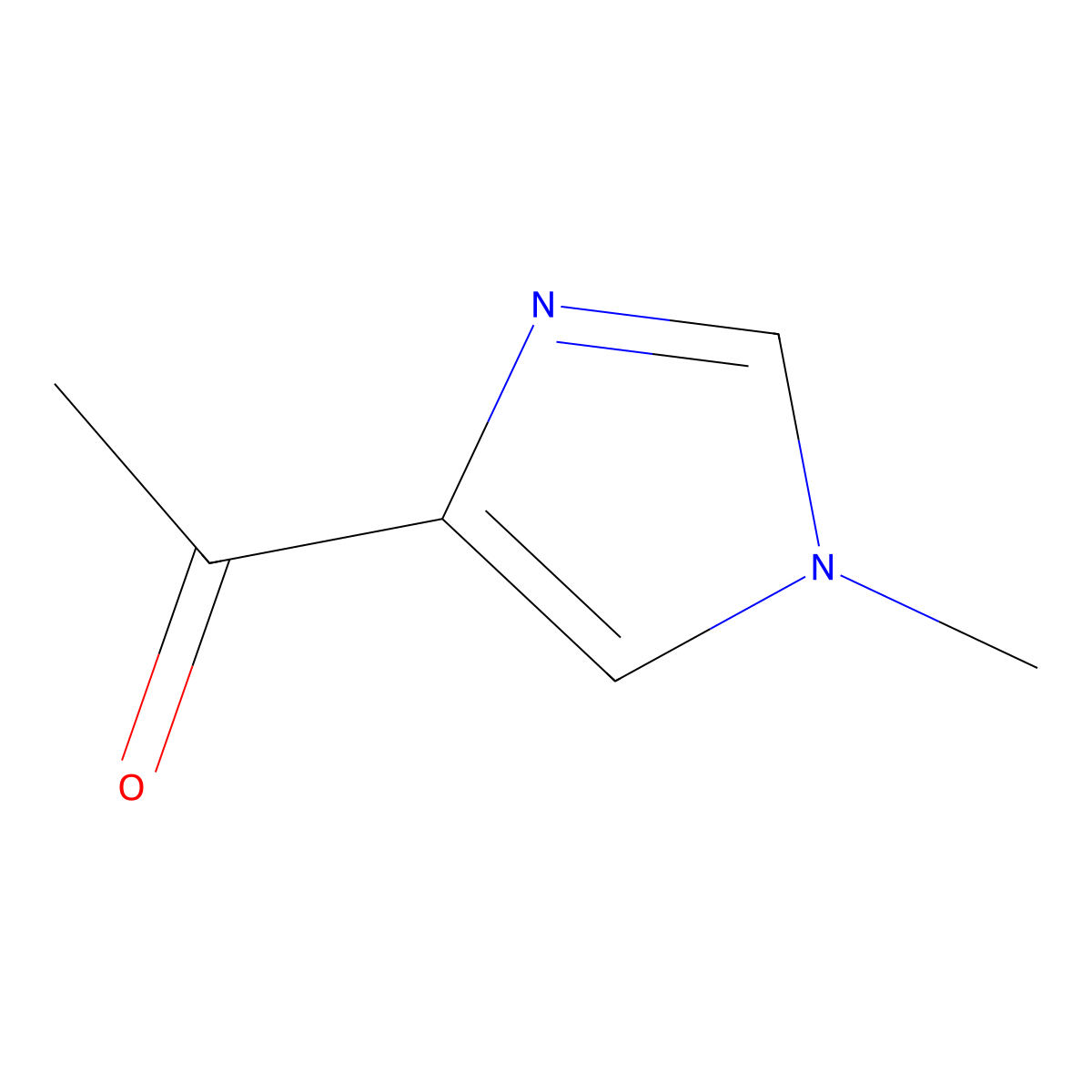1-(1-methyl-1H-imidazol-4-yl)ethan-1-one molecular structure, CAS 129003-87-8