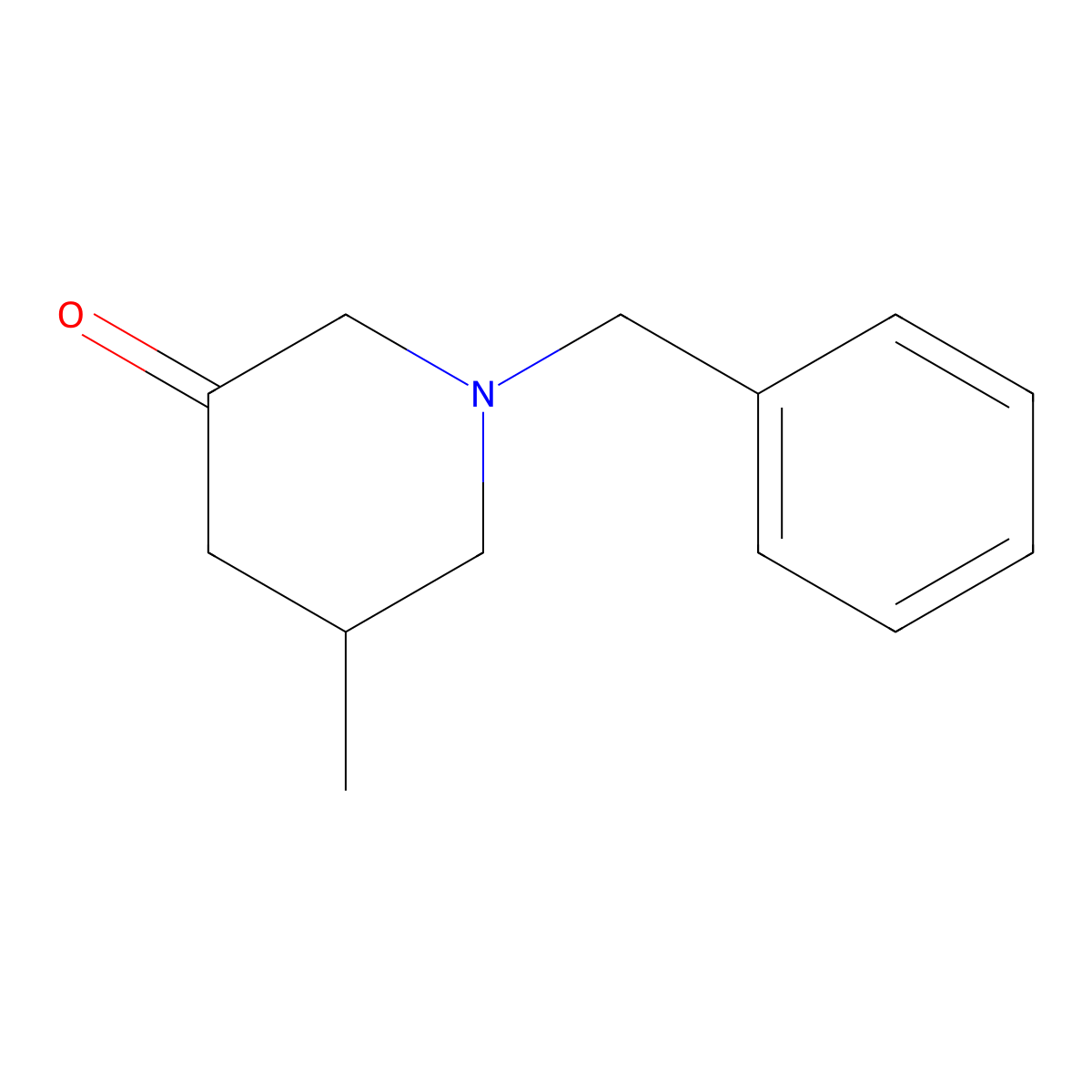5-Methyl-1-(phenylmethyl)-3-piperidinone molecular structure, CAS 1290047-51-6