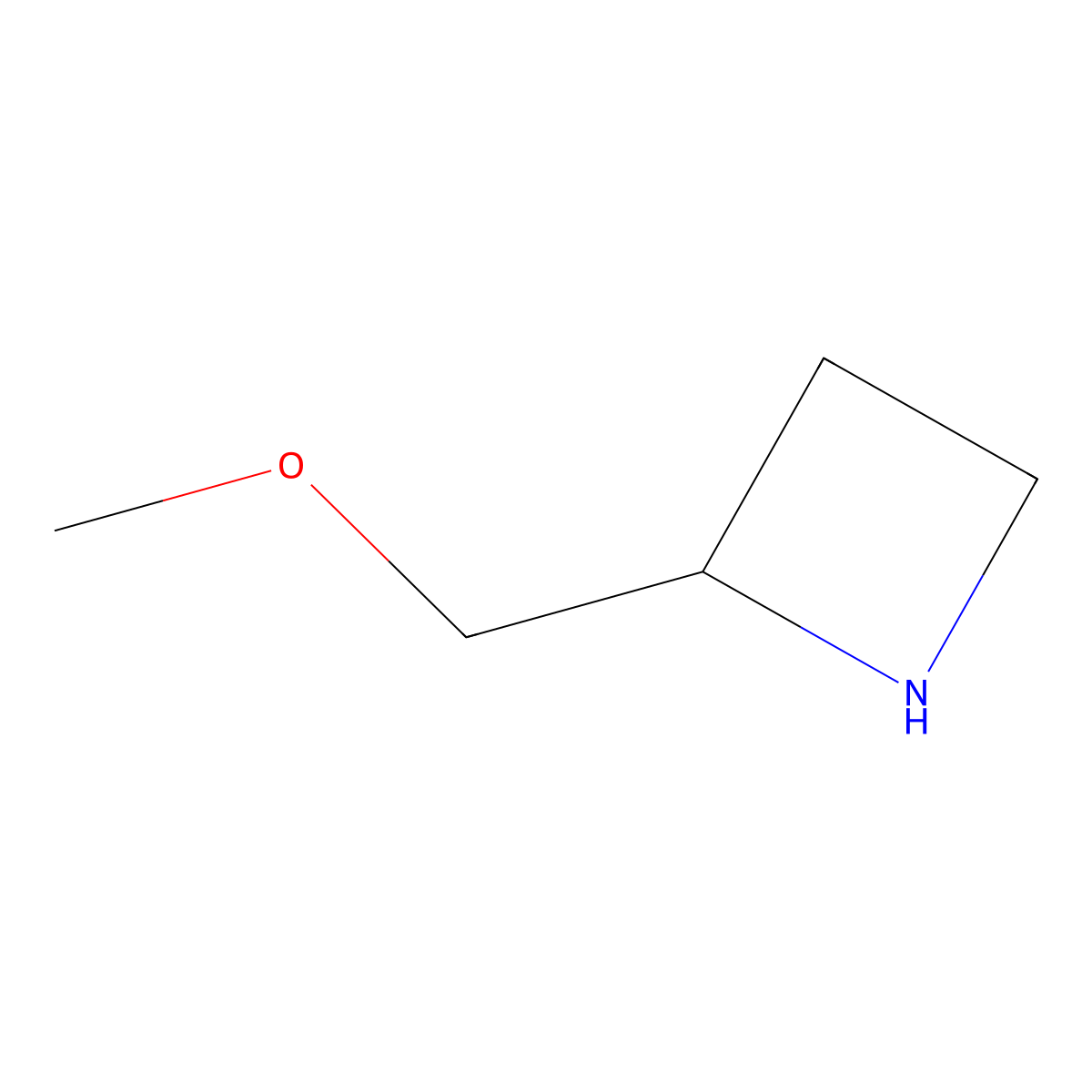 2-(Methoxymethyl)azetidine molecular structure, CAS 1290136-94-5