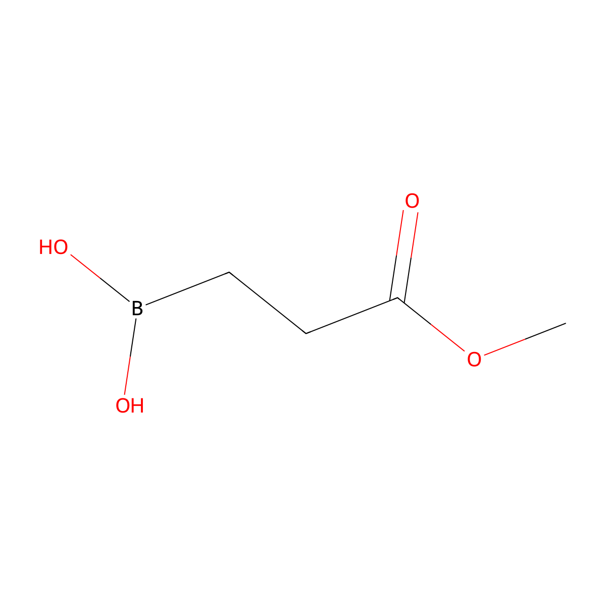 (3-Methoxy-3-oxopropyl)boronic acid molecular structure, CAS 1290145-64-0