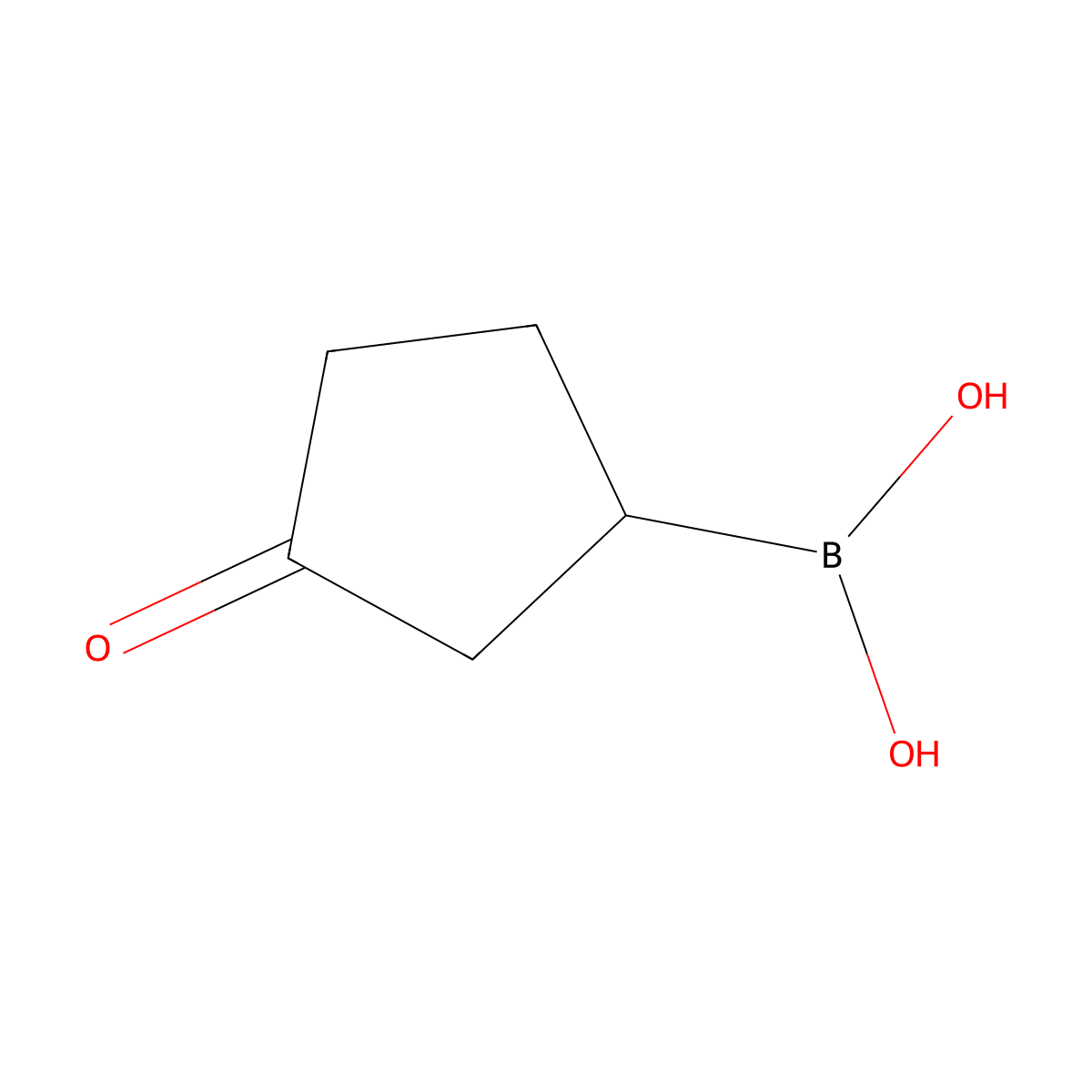 (3-Oxocyclopentyl)boronic acid molecular structure, CAS 1290145-70-8