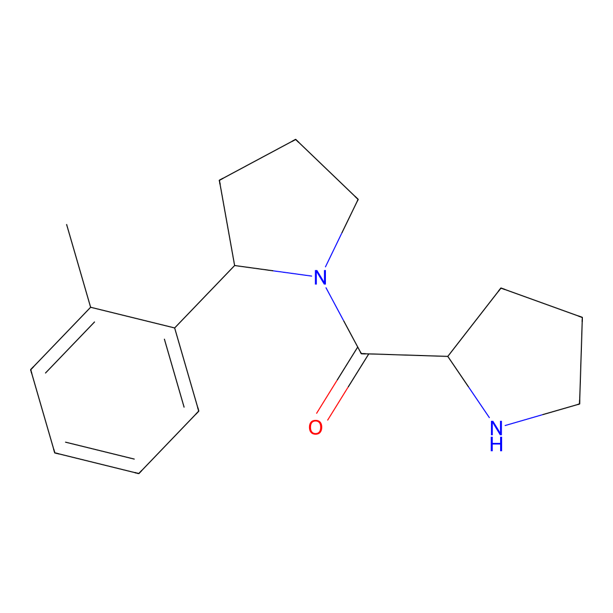2-(2-Methylphenyl)-1-[(2S)-pyrrolidine-2-carbonyl]pyrrolidine molecular structure, CAS 1290213-00-1