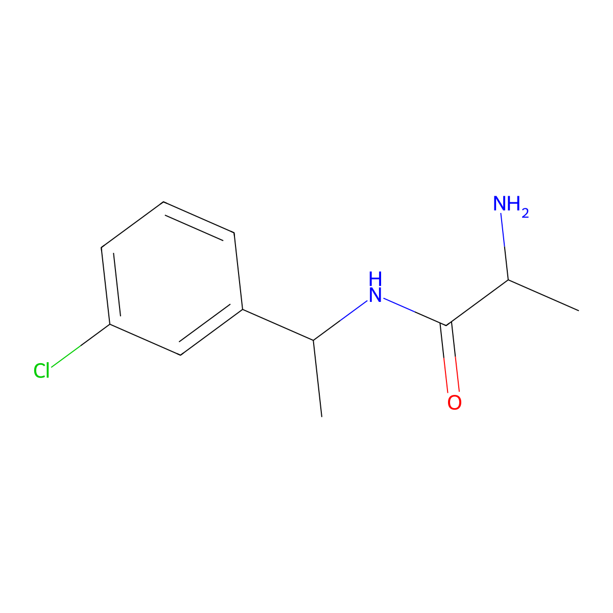 (S)-2-Amino-N-[1-(3-chloro-phenyl)-ethyl]-propionamide molecular structure, CAS 1290219-51-0