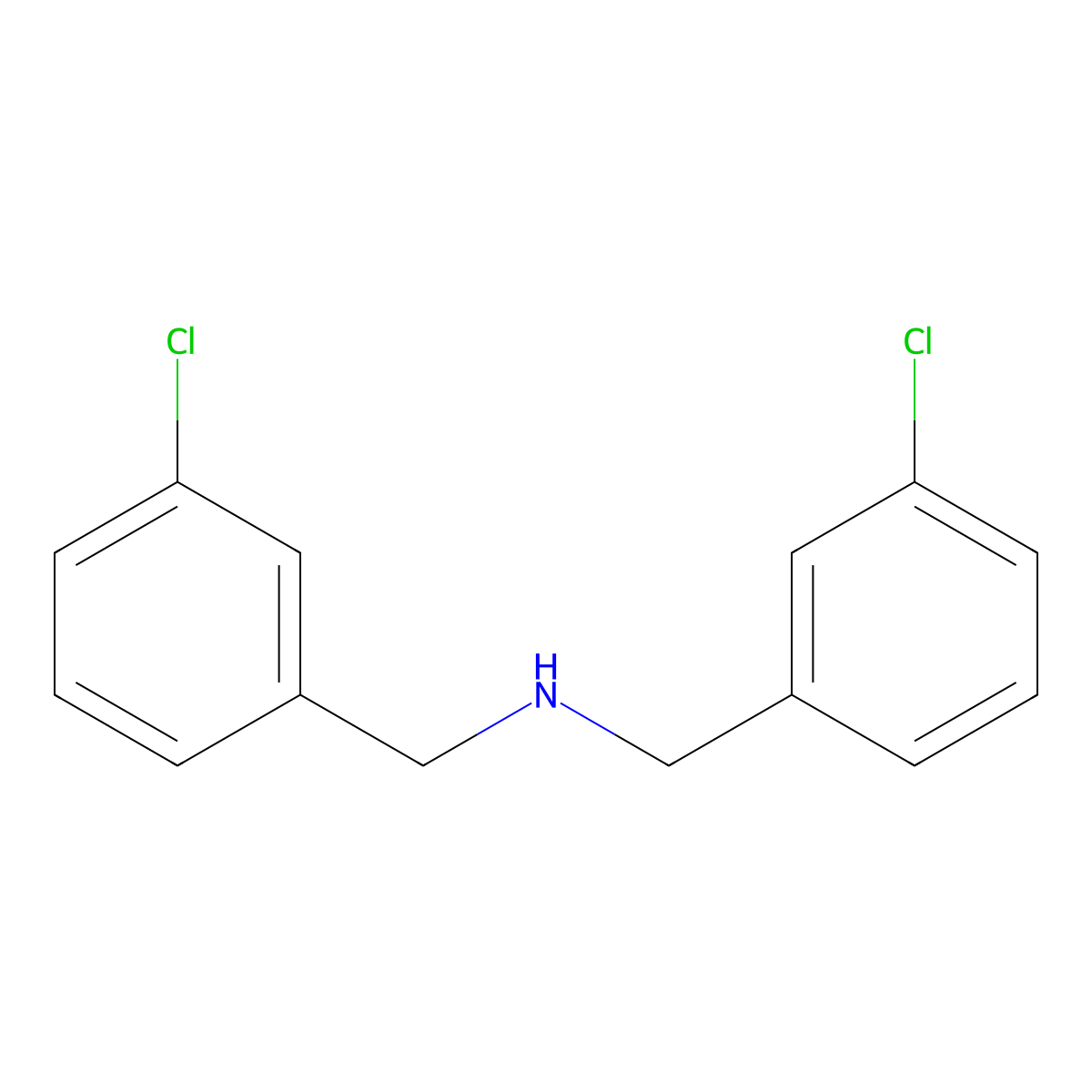 N,N-Bis(3-chlorobenzyl)amine molecular structure, CAS 129041-31-2