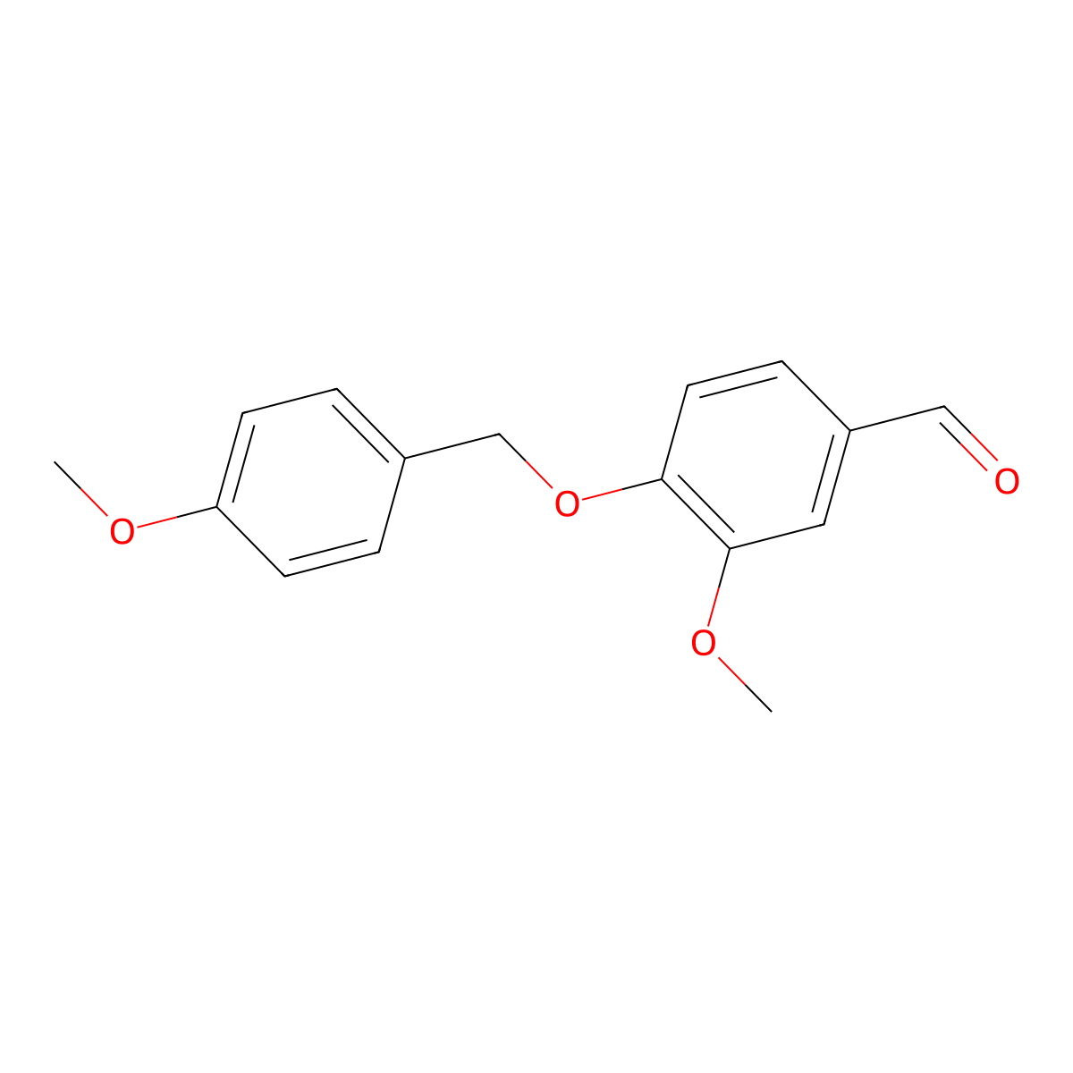 3-Methoxy-4-[(4-methoxyphenyl)methoxy]benzaldehyde molecular structure, CAS 129047-38-7