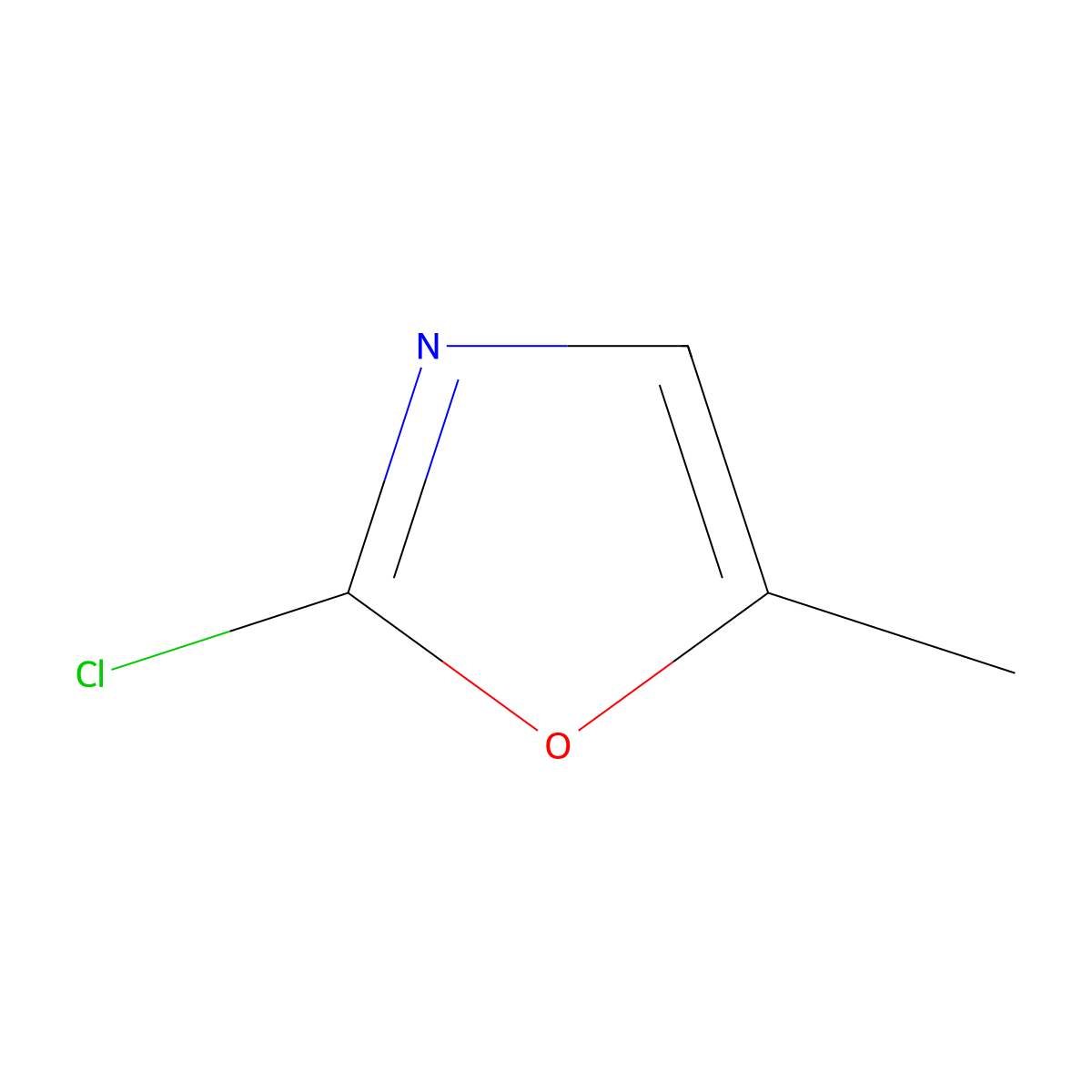 2-Chloro-5-methyloxazole molecular structure, CAS 129053-68-5
