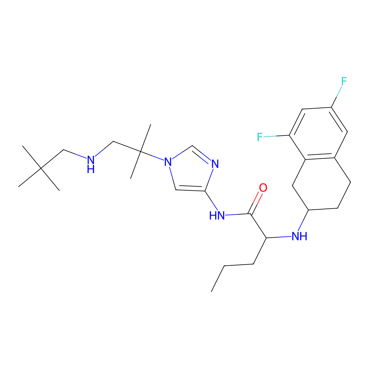 Nirogacestat molecular structure, CAS 1290543-63-3