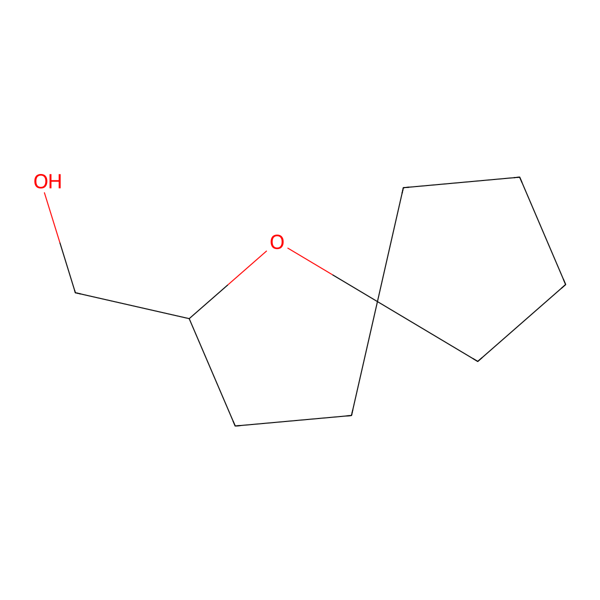 (1-Oxaspiro[4.4]nonan-2-yl)methanol molecular structure, CAS 129055-62-5