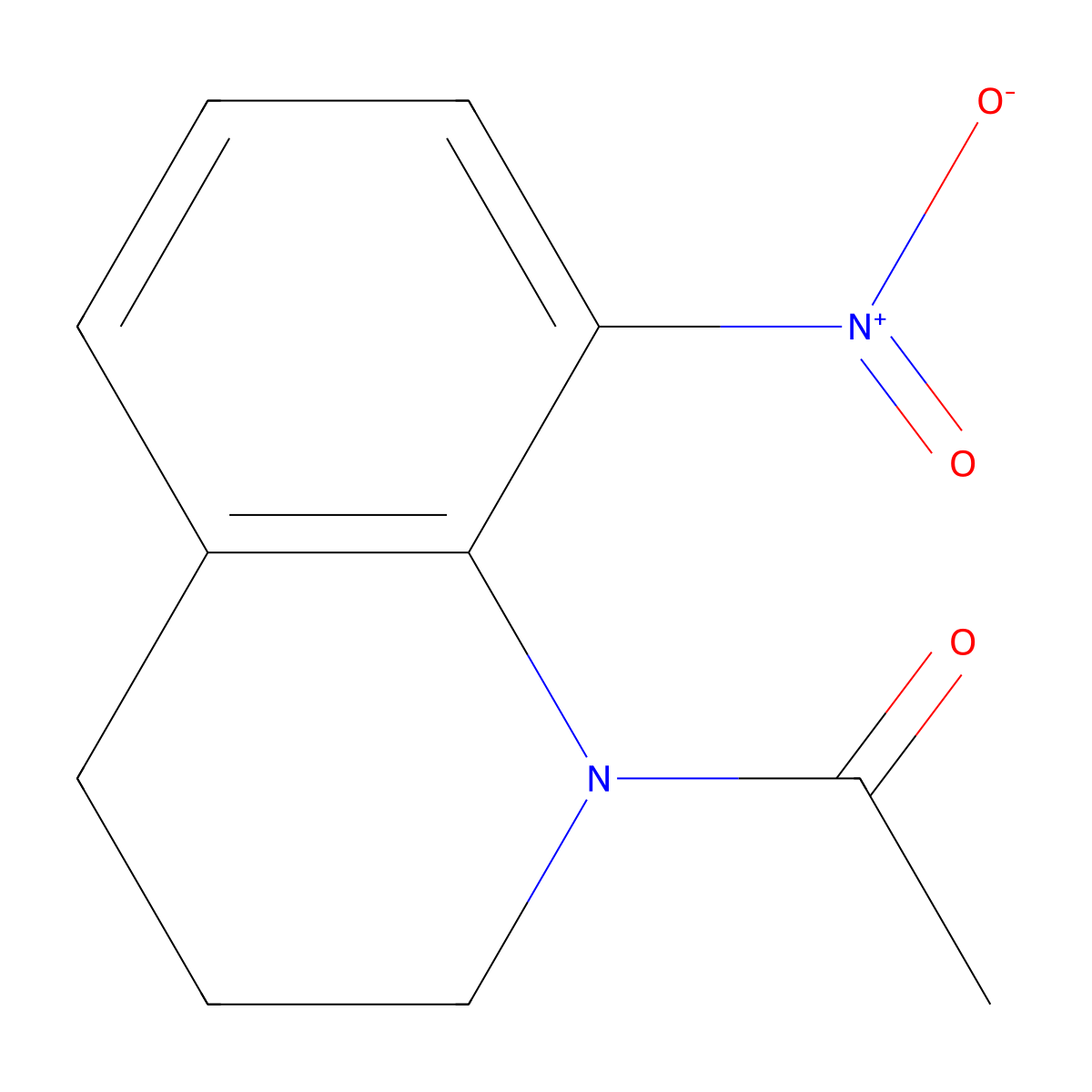 1-(8-Nitro-3,4-dihydroquinolin-1(2H)-yl)ethanone molecular structure, CAS 1290608-24-0