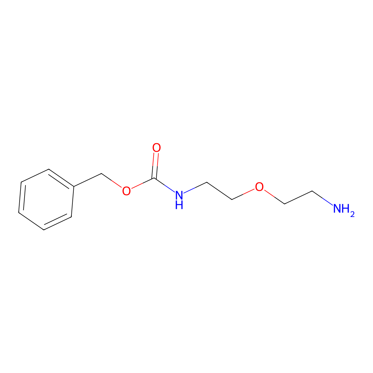 benzyl N-(2-(2-aminoethoxy)ethyl)carbamate molecular structure, CAS 1290627-95-0