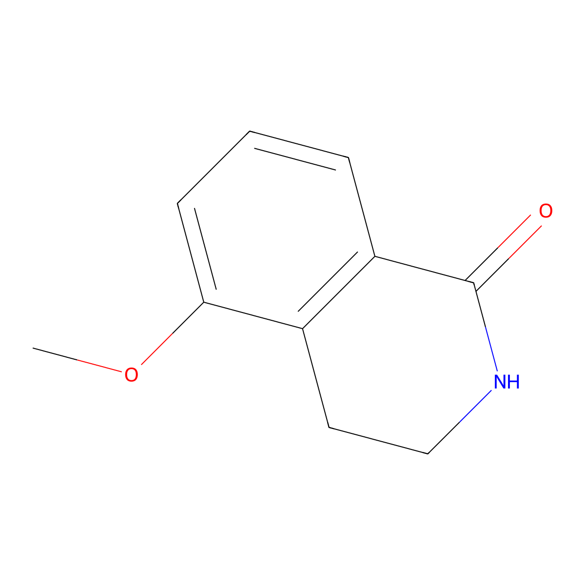 3,4-dihydro-5-methoxy-1(2H)-isoquinolinone molecular structure, CAS 129075-49-6