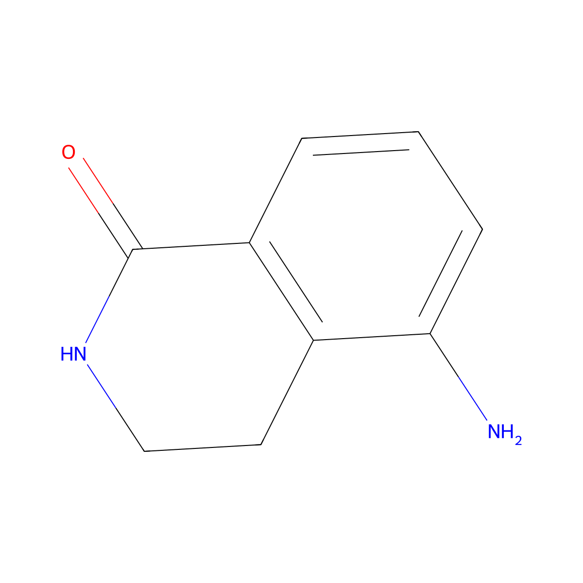 5-amino-3,4-dihydroisoquinolin-1(2H)-one molecular structure, CAS 129075-53-2