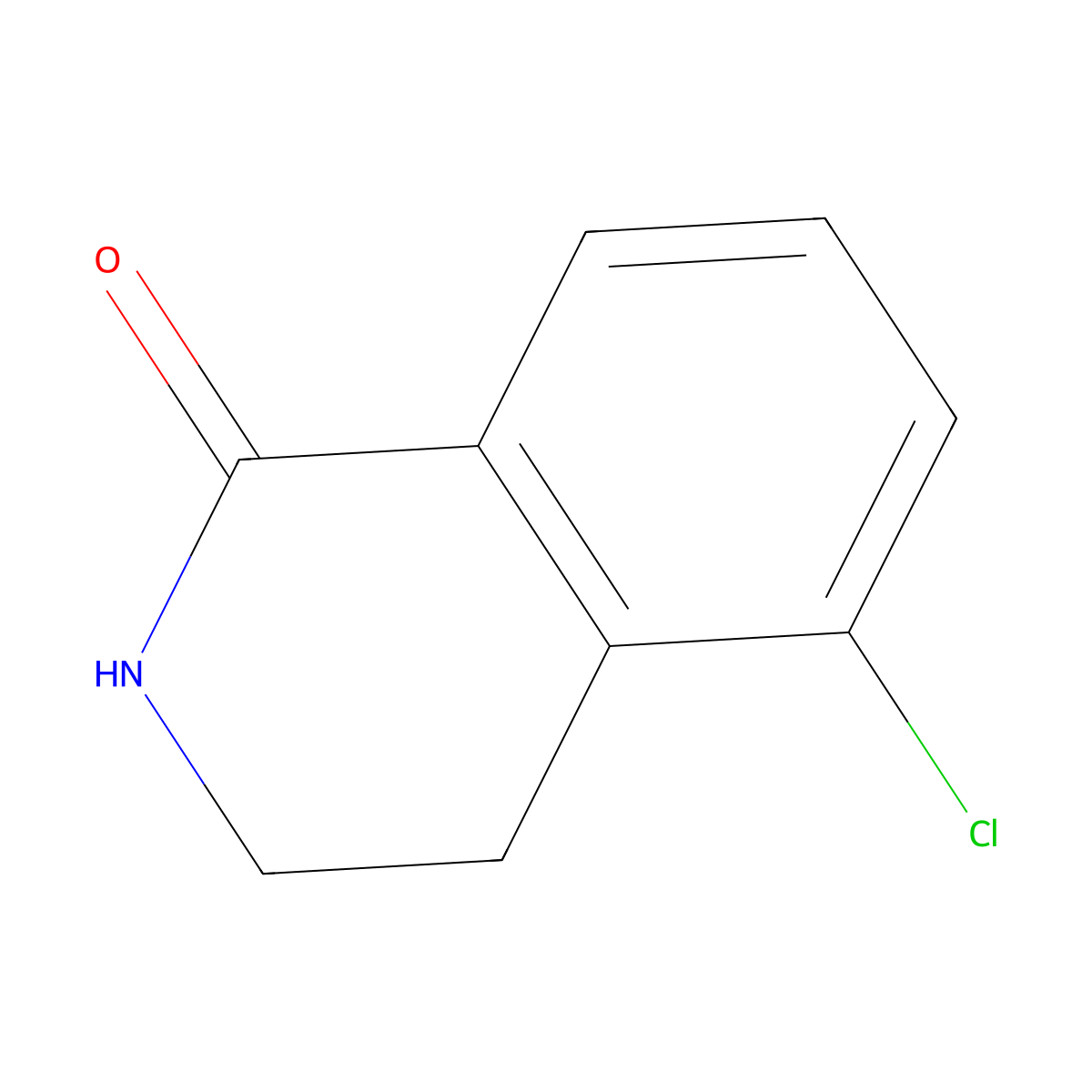 5-Chloro-3,4-dihydroisoquinolin-1(2H)-one molecular structure, CAS 129075-59-8