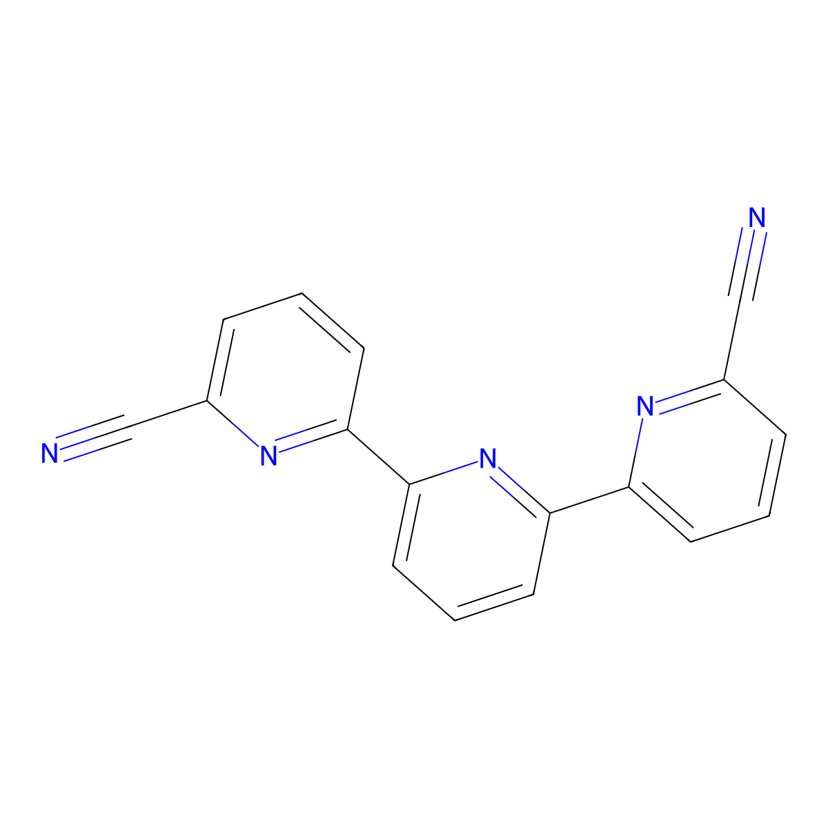 [2,2':6',2''-Terpyridine]-6,6''-dicarbonitrile molecular structure, CAS 129077-54-9