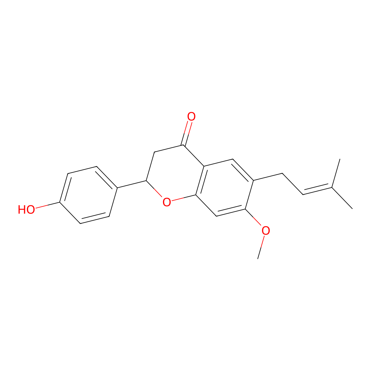 7-O-Methylbavachin molecular structure, CAS 129097-15-0
