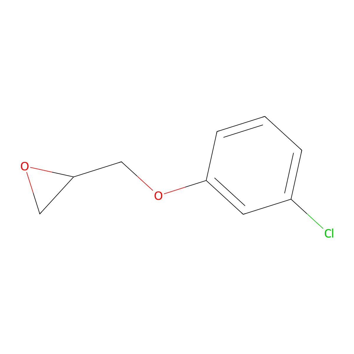 (S)-2-((3-Chlorophenoxy)methyl)oxirane molecular structure, CAS 129098-53-9