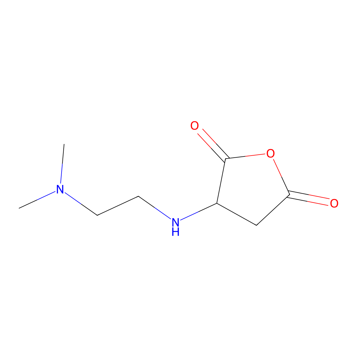 3-{[2-(Dimethylamino)ethyl]amino}oxolane-2,5-dione molecular structure, CAS 1290998-97-8