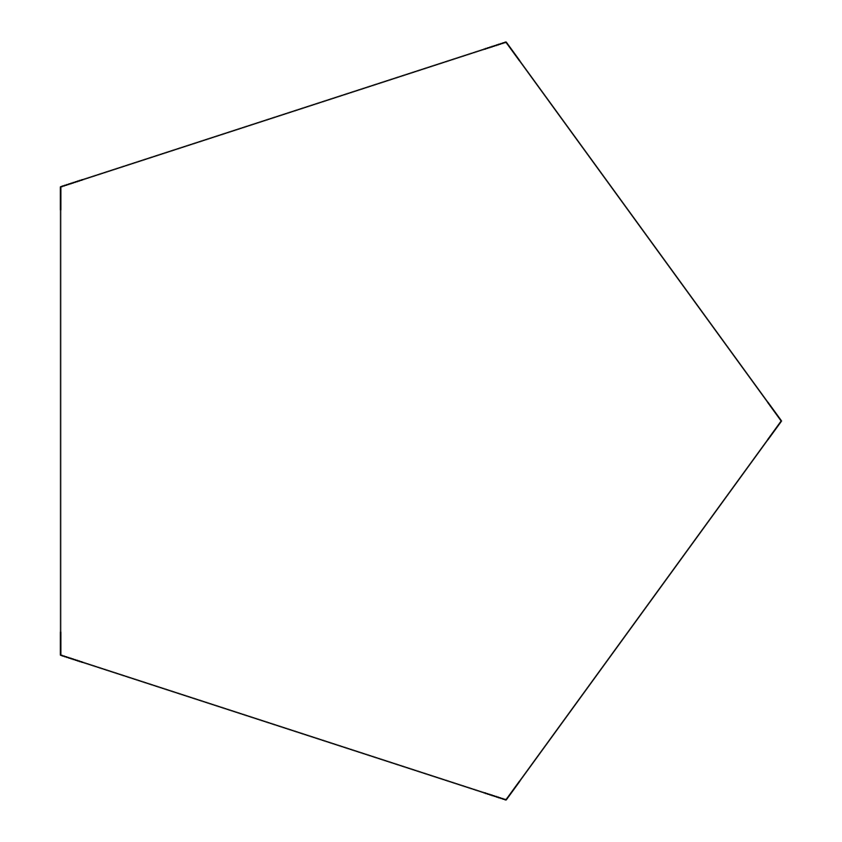 Cyclopentane molecular structure, CAS 1291-76-5