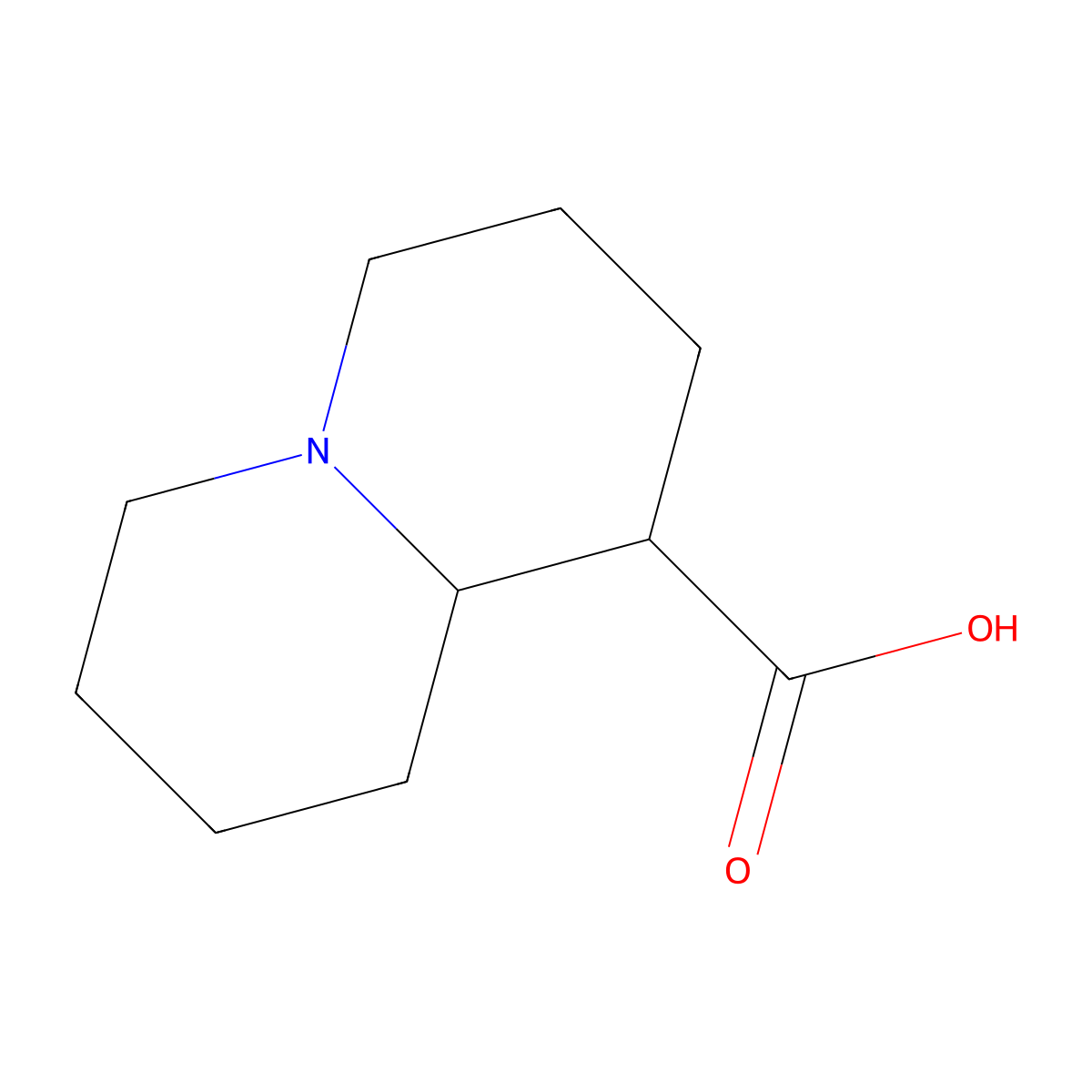 rac-(1R,9aR)-octahydro-1H-quinolizine-1-carboxylic acid molecular structure, CAS 1291023-76-1