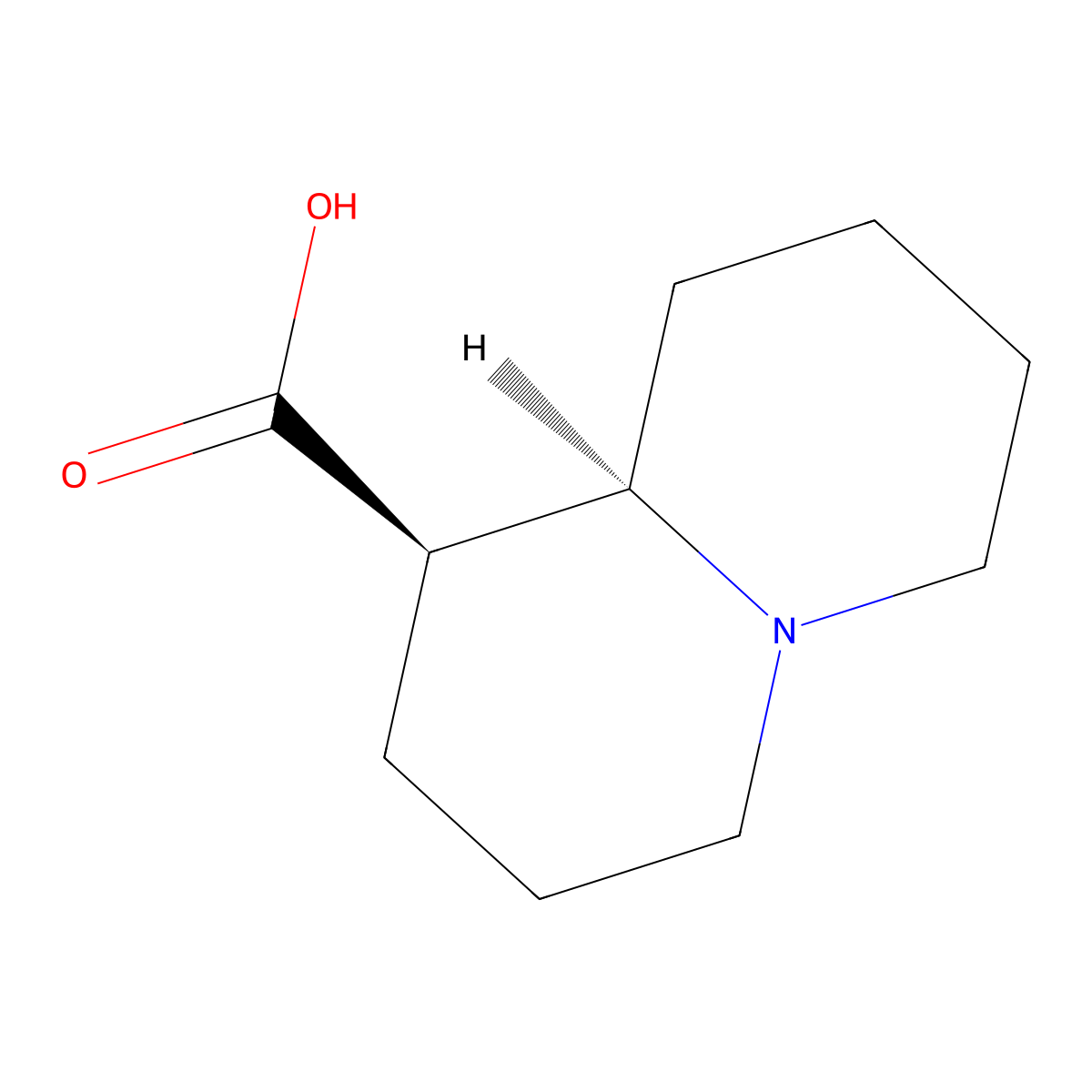 rac-(1R,9aR)-octahydro-1H-quinolizine-1-carboxylic acid molecular structure, CAS 1291023-76-1