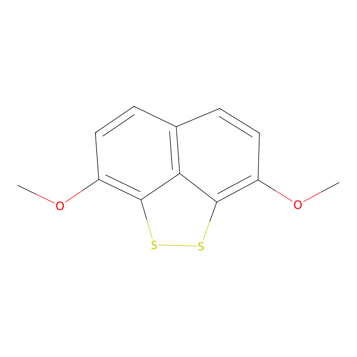 3,8-Dimethoxynaphtho[1,8-CD]-1,2-dithiole molecular structure, CAS 1291057-30-1