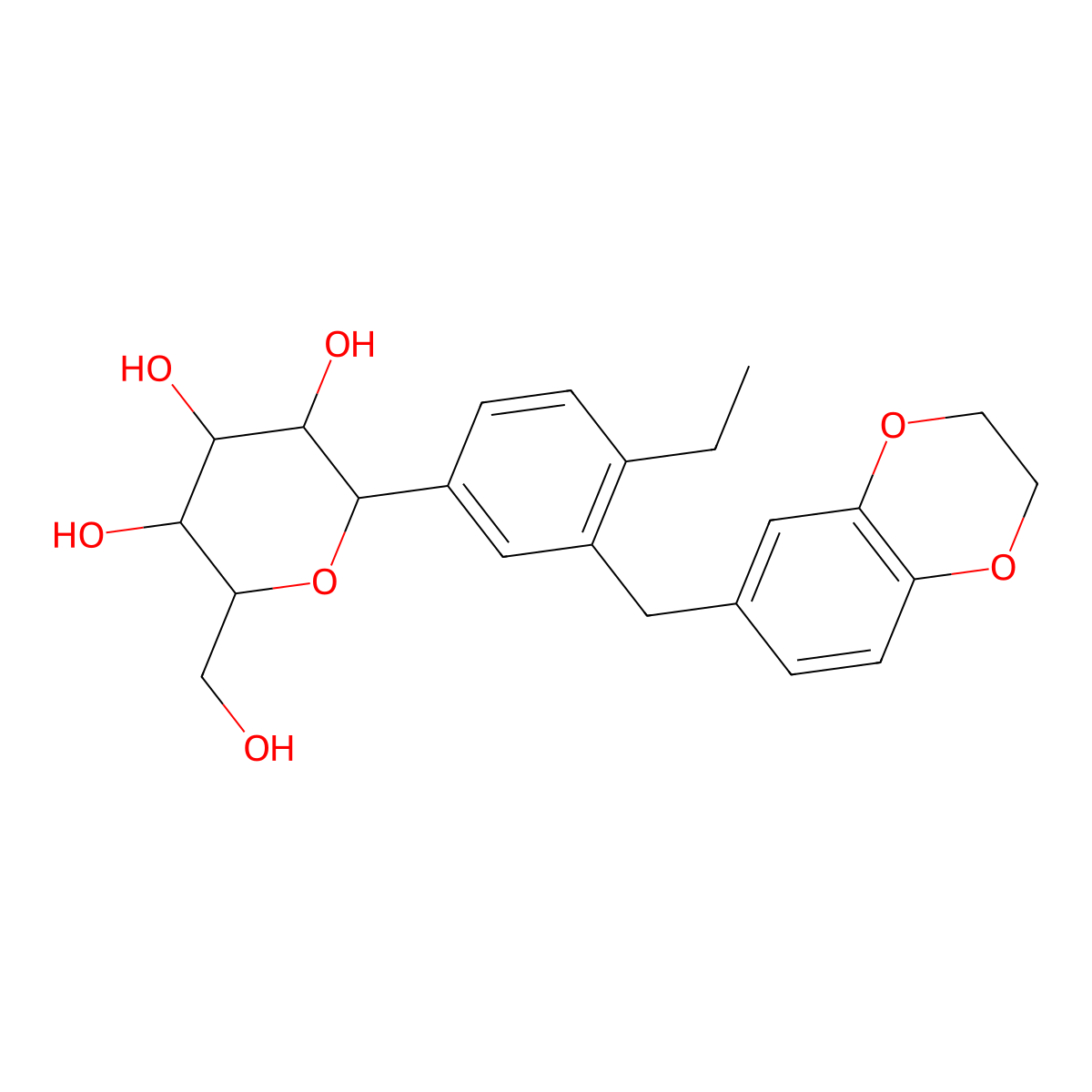 Licogliflozin molecular structure, CAS 1291094-73-9
