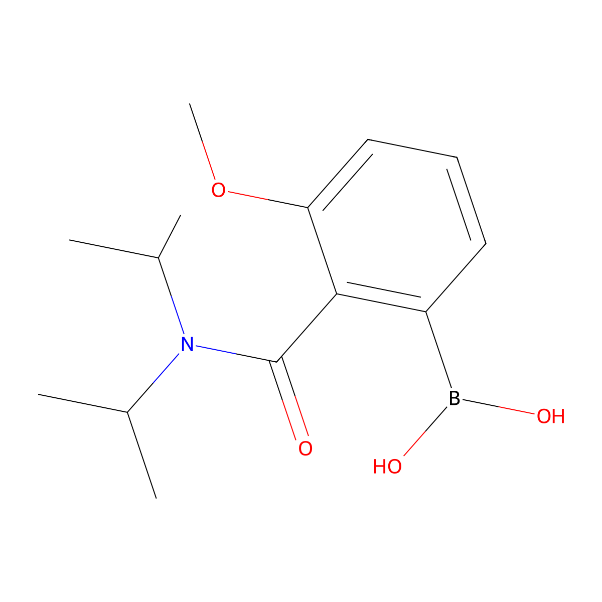 {2-[(Diisopropylamino)carbonyl]-3-methoxyphenyl}boronic acid molecular structure, CAS 129112-20-5