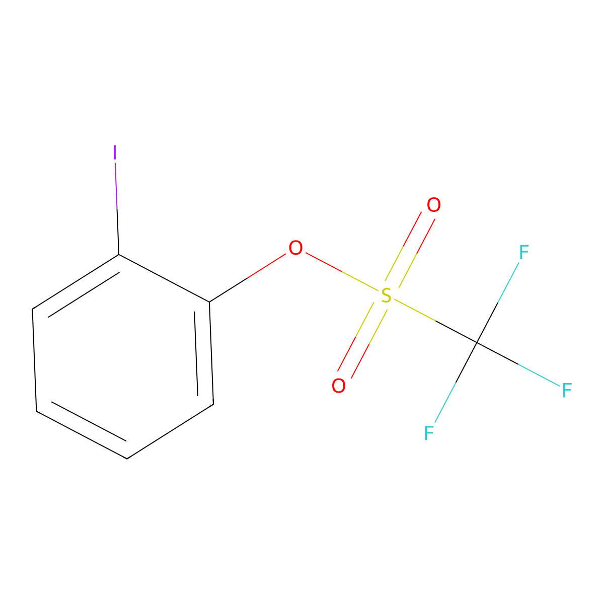 2-Iodophenyl Trifluoromethanesulfonate molecular structure, CAS 129112-26-1