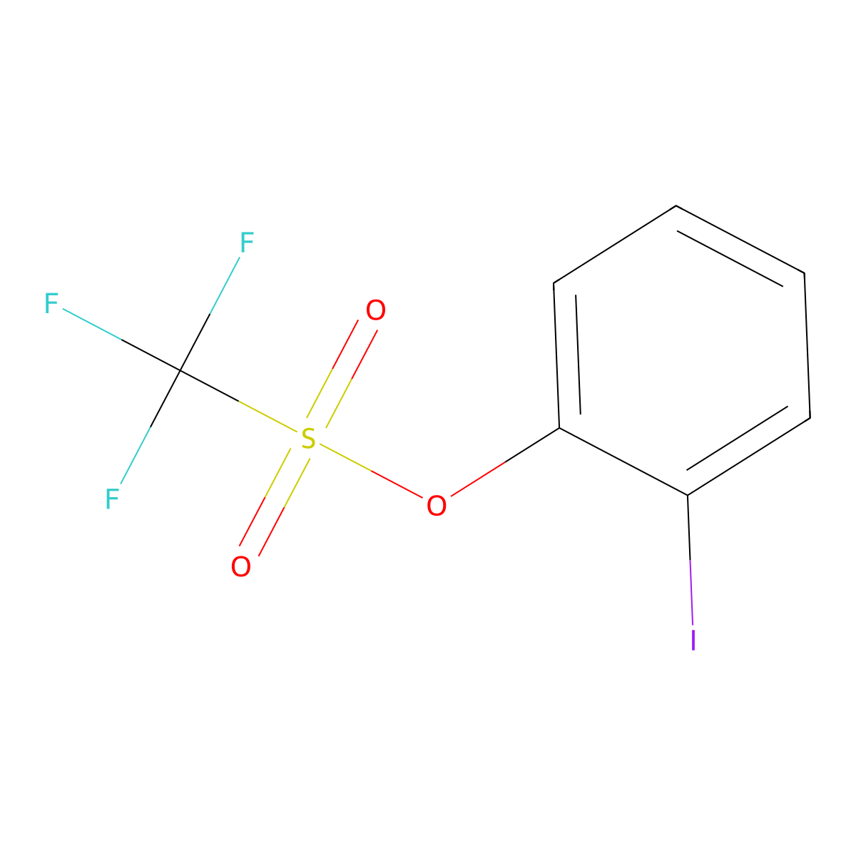 2-Iodophenyl Trifluoromethanesulfonate molecular structure, CAS 129112-26-1