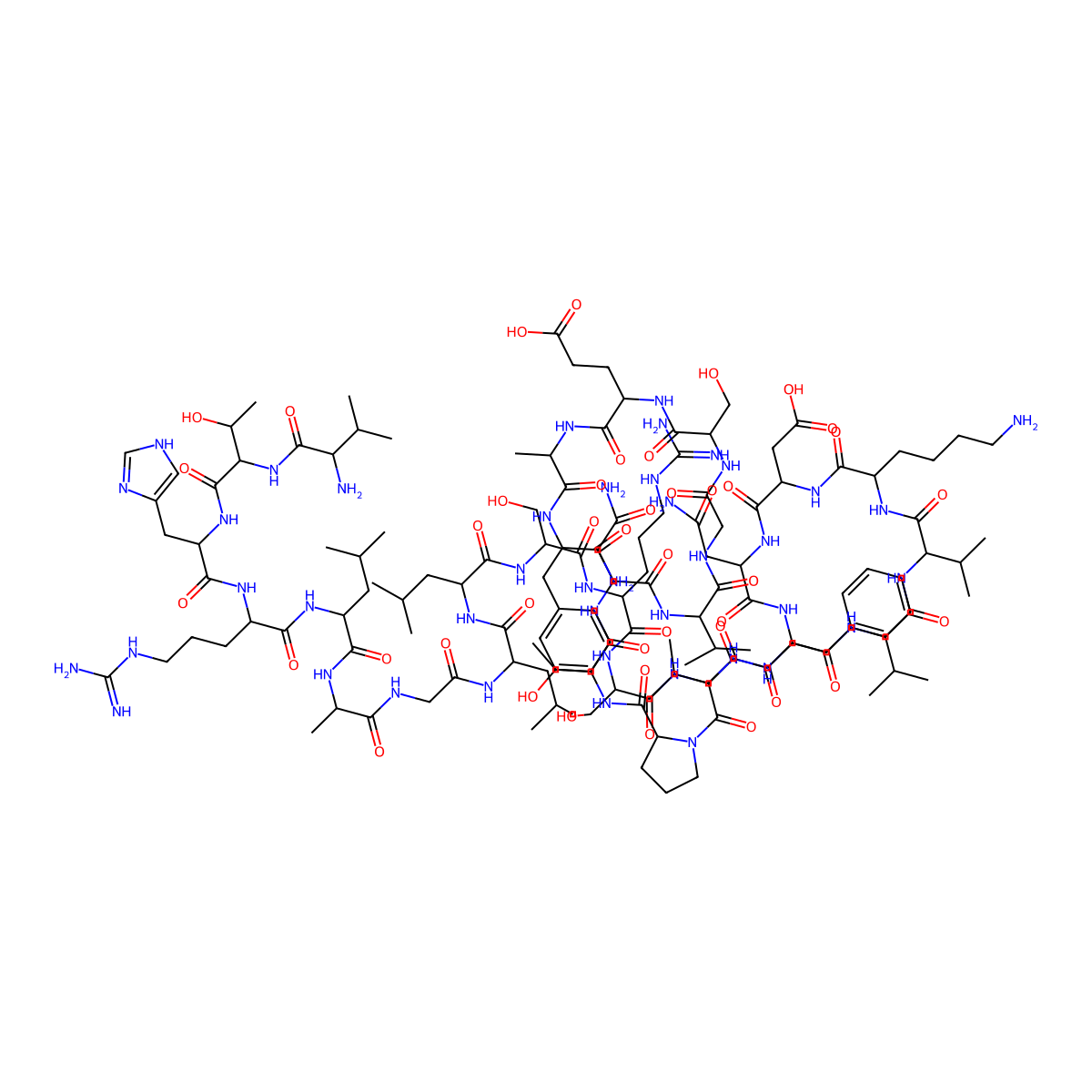 Rat CGRP-(8-37) molecular structure, CAS 129121-73-9