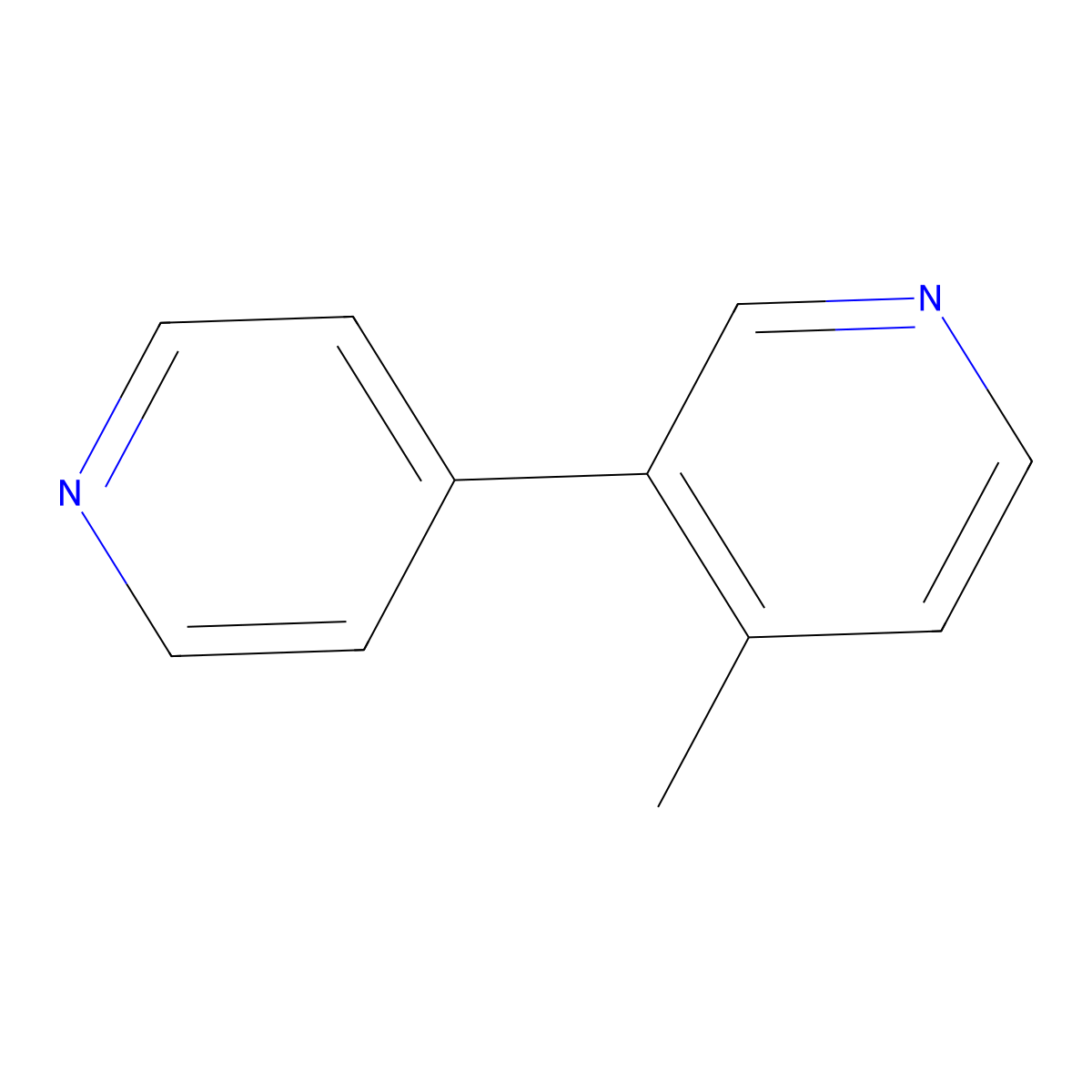 4-Methyl-3,4'-bipyridine molecular structure, CAS 129126-55-2