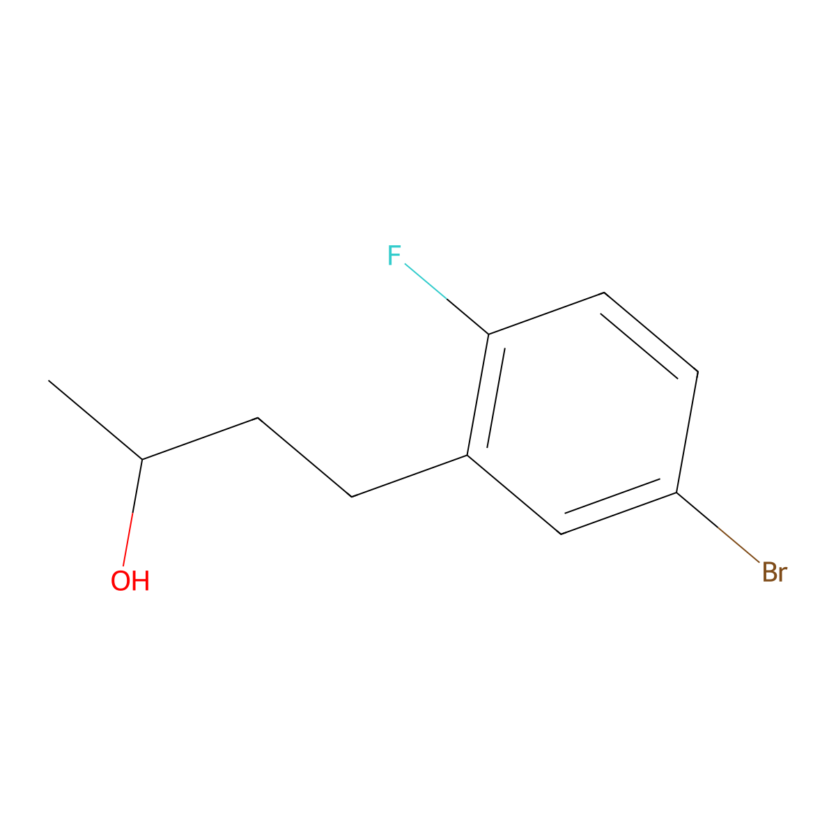 4-(5-Bromo-2-fluorophenyl)butan-2-ol molecular structure, CAS 1291353-17-7