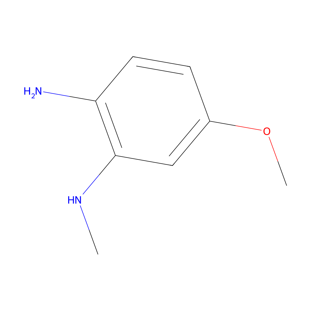 5-methoxy-N1-methylbenzene-1,2-diamine molecular structure, CAS 129139-48-6