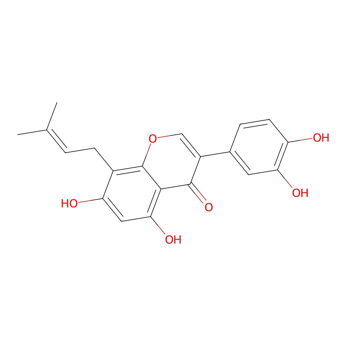 Gancaonin L molecular structure, CAS 129145-50-2